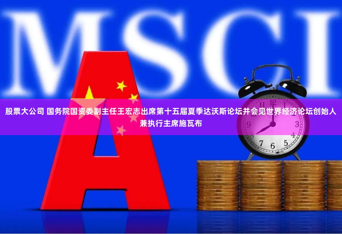 股票大公司 国务院国资委副主任王宏志出席第十五届夏季达沃斯论坛并会见世界经济论坛创始人兼执行主席施瓦布
